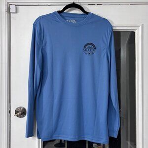 NEW Men's Blue Salt Life Unvapor Long Sleeve UV Tee, SZ S